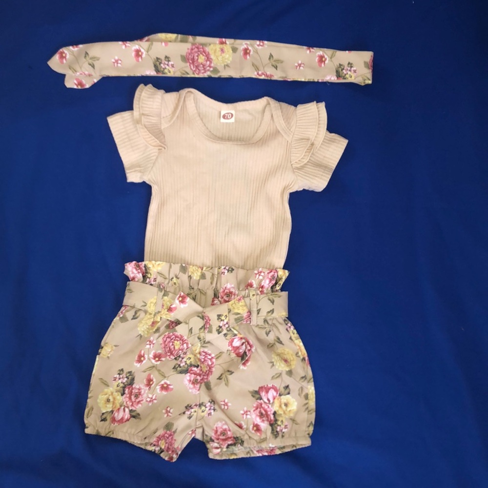 3 piece baby girl set